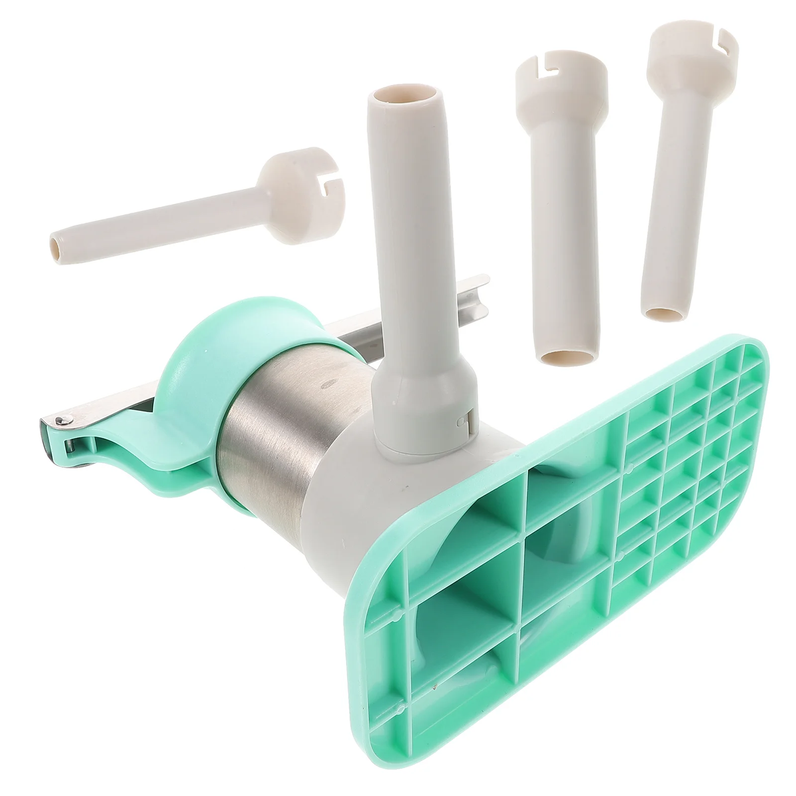 

1 Set Stainless Steel Manual Machine Vertical Maker Stuffing Tubes Kitchen Meat Filler Tool Homemade Stuffer Handheld Portable