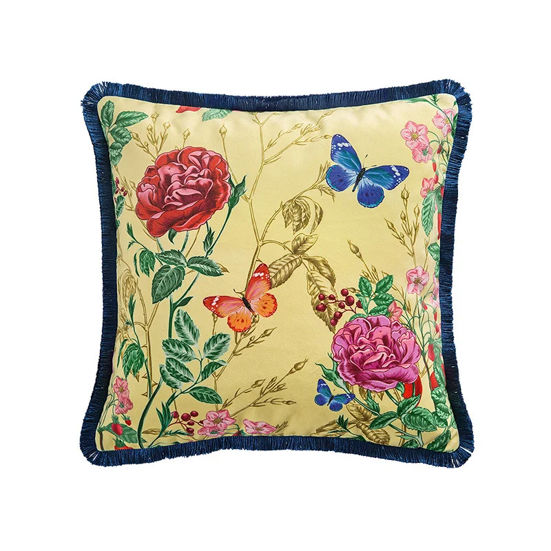 

American Pillow Cushion Cover Lofty Stance Birds Housse De Coussin Decorations For Home Retro Decorative Pillows Cushions Covers