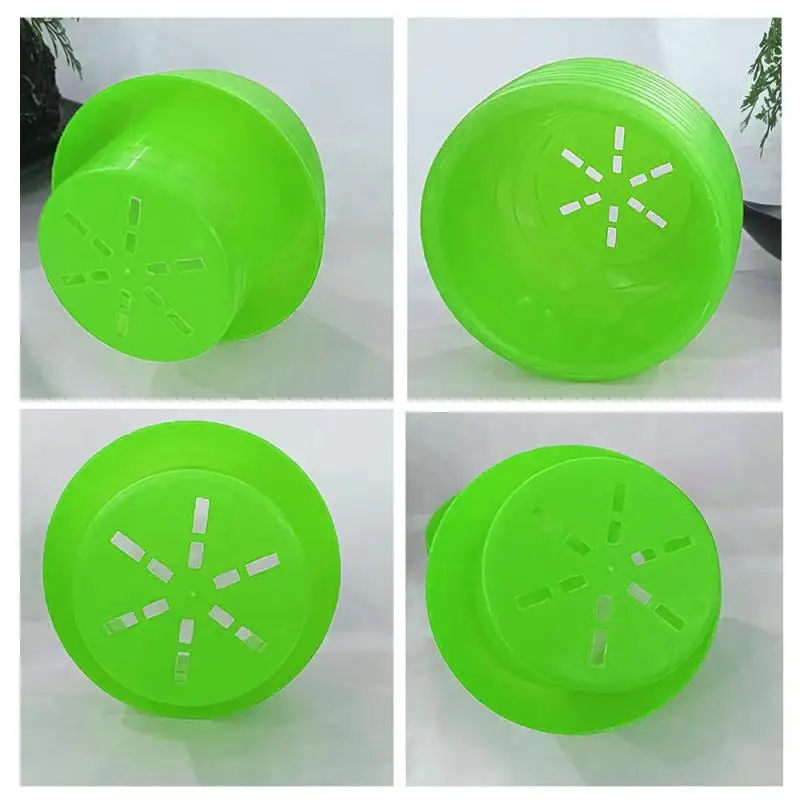 Mini Vasos De Plástico Para Casa E Decoração De Jardim, Eco-friendly, Vasos De Berçário, Plantas De Mesa, Suculentas Pote, 5PCs