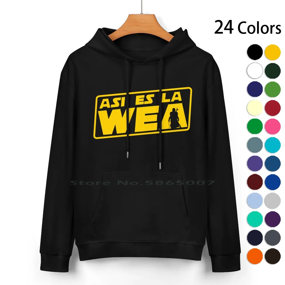 Así Es La Wea-Pedro Pascal Pure Cotton Hoodie Sweater 24 Colors Así Es La Wea Pedro Pascal Chile Apruebo 100% Cotton Hooded