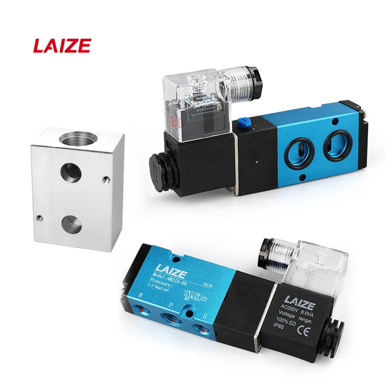 

LAIZE 4M Серьющийся пневматический электрический электромагнитный клапан