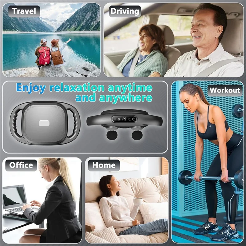 

【Coupon!】6 Head Massage Electric Massager Tool For Legs, Arms Ideal Gifts For Women, Men, Mom, And Dad