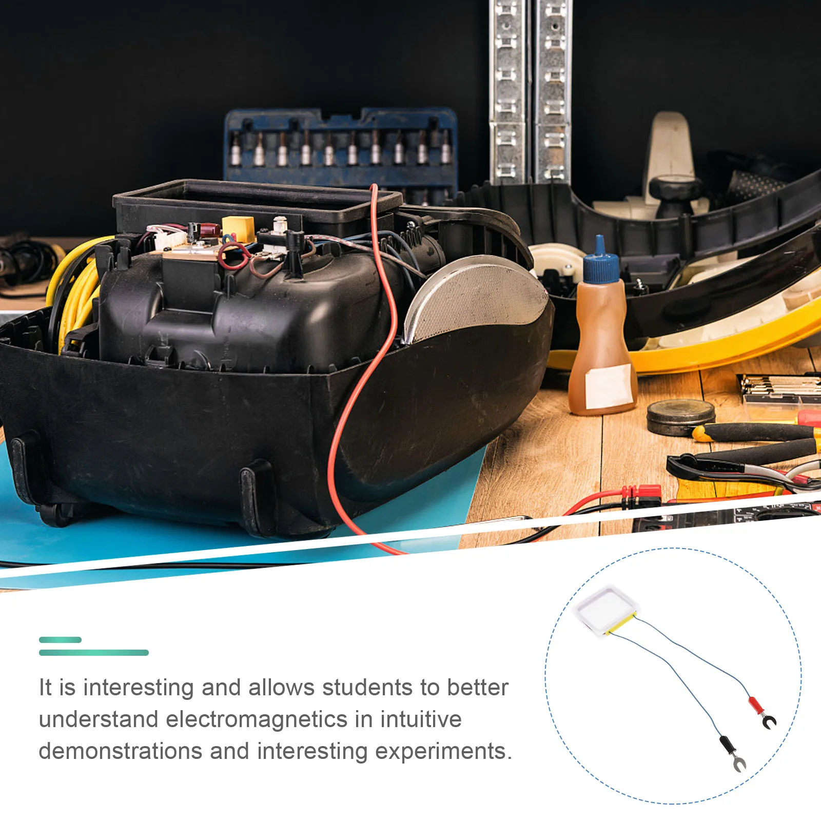 

Coil Electromagnetic Experiment Equipment Square Coils Teaching Aid Science Material Package Tools Physics Experimental Supplies