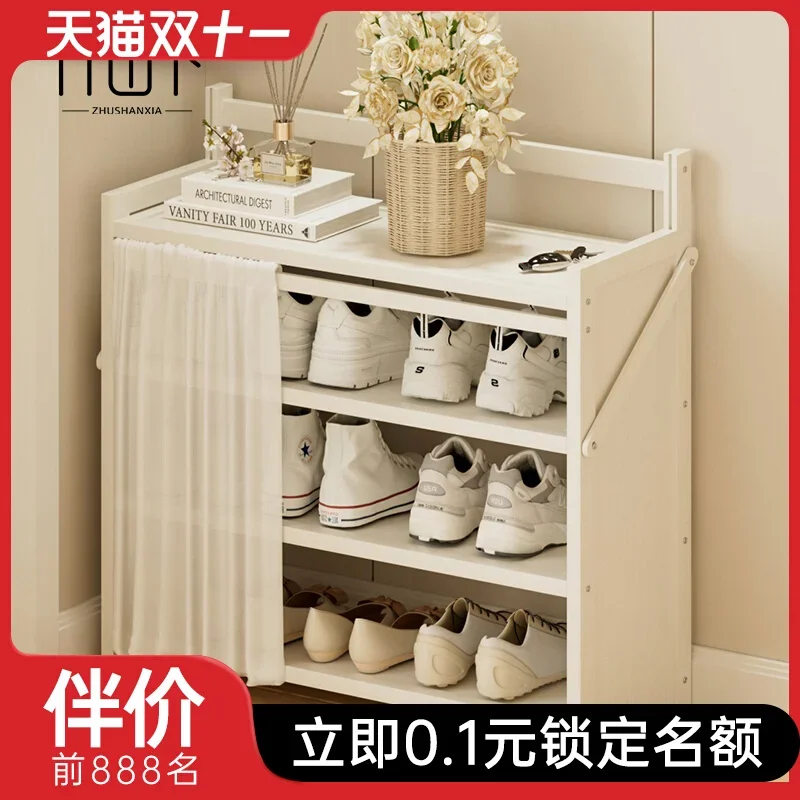 Shoe rack, multi-storey rental room at the entrance of the home, dormitory, small and simple children's dust-proof folding