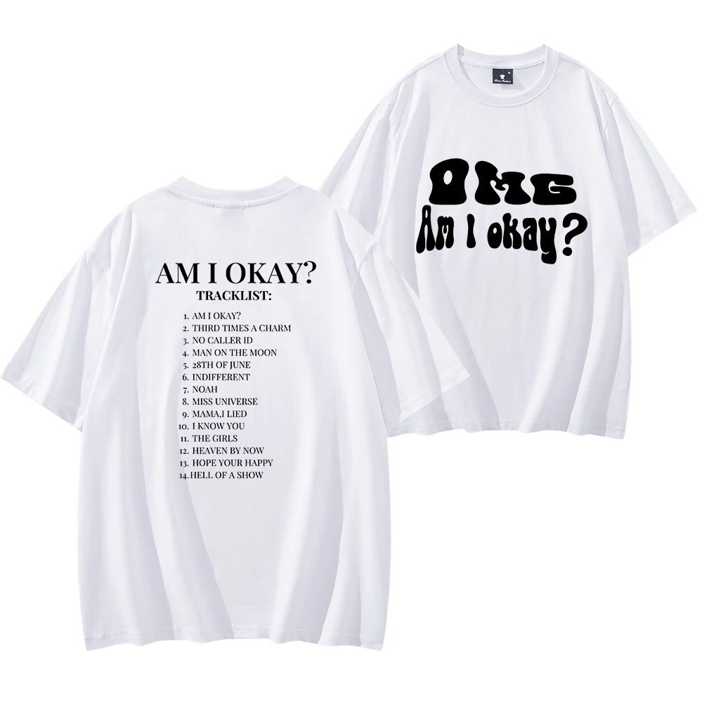 Megan Moroney Am I Okay Album Tracklist Short Sleeve T-shirt Men/Women Fans Gift Vintage Casual Tee Fashionable Shirts