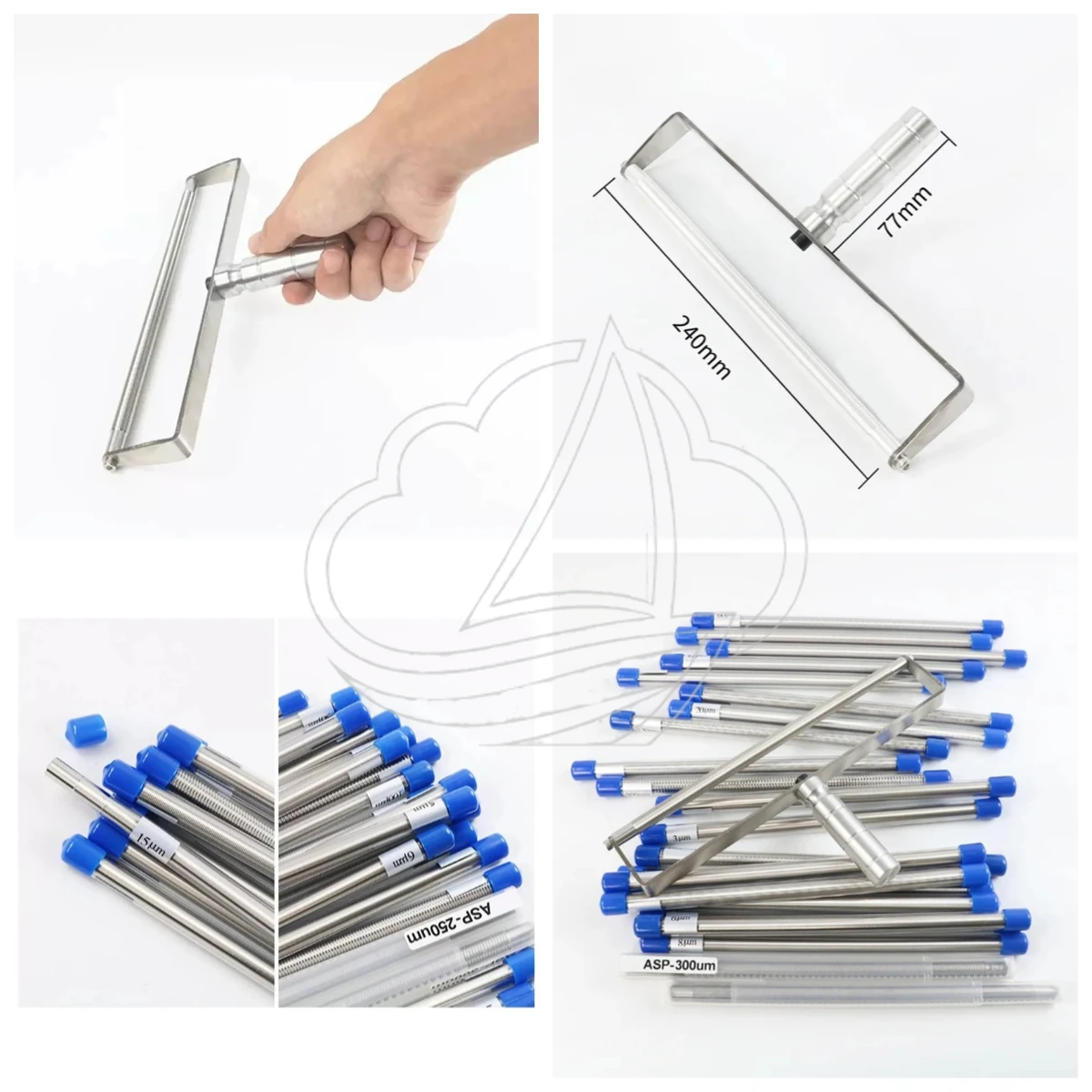 High Precision Wire Coating Rod, Wet Film Scraper, OSP Extrusion Tool for Industrial Liquid Surface Coating Preparation