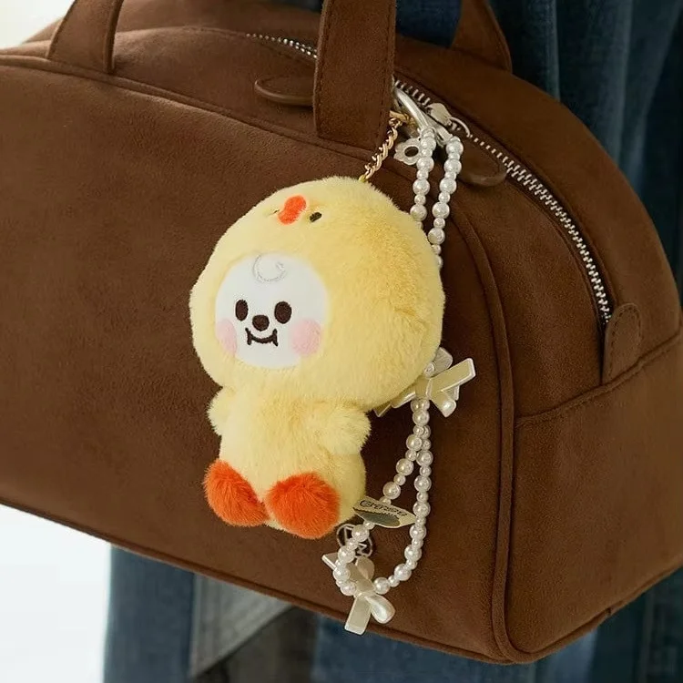 BT21 Baby Animal Series Plush Keychain Pendant Cute Kawaii CHIMMY COOKY KOYA TATA Stuffed Doll Bag Decoration Anime Gift Toys