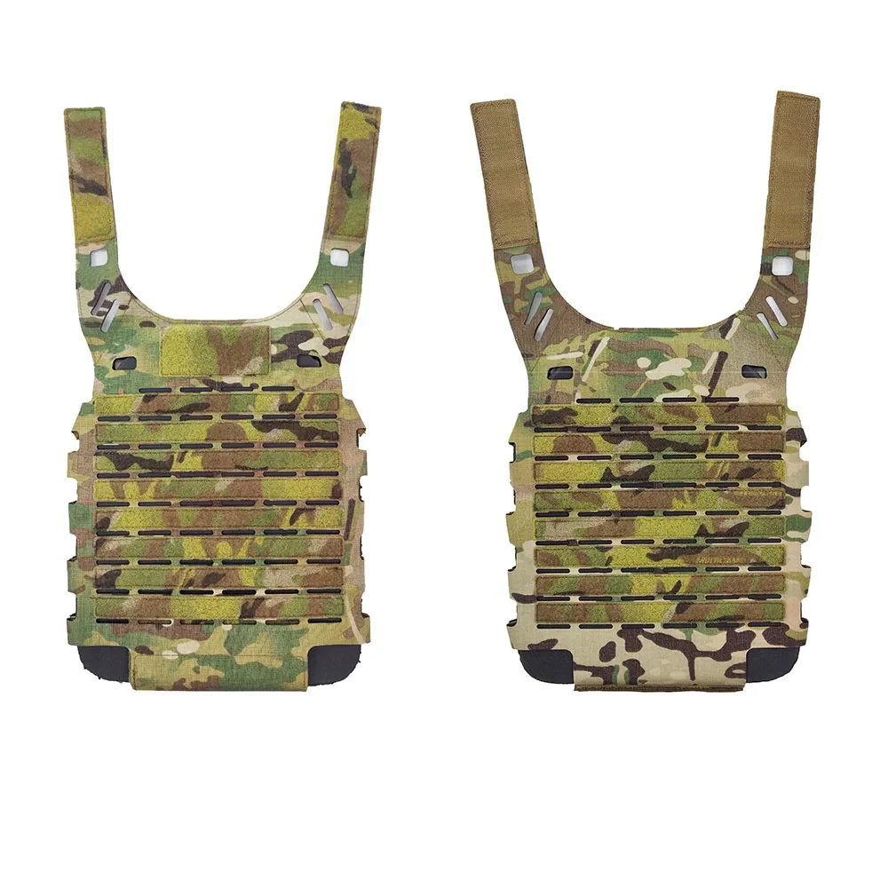 Outdoor Sport Sport Vest Body Laser Cut Front and Rear Panels 500D Fabric With EVA Plate