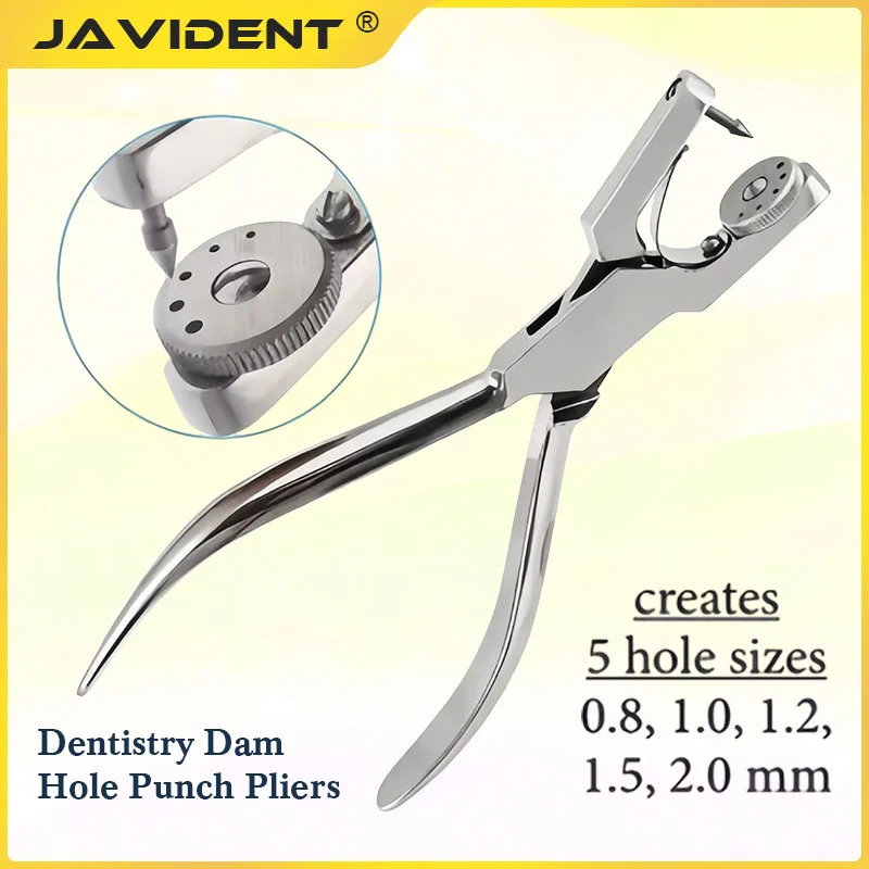 1Pcs Dental Instrument Rubber Stamp Punching Pliers; Oral Rubber Stamp Exam Practice Punch; Stainless Steel Punching Pliers