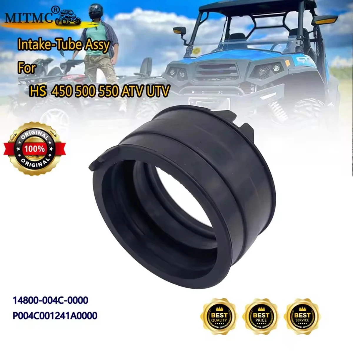 Intake-Tube Assy For HS 450 500 550 RK AXIS FORGE VECTOR SECTOR STRIKE Massimo Rural ATV UTV 14800-004C-0000 P004C001241A0000