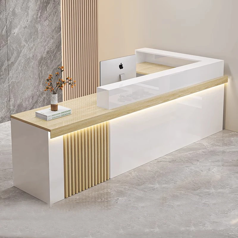 

Corner Modern Reception Desks Minimalist Design Beauty Welcome Reception Desks Long Simple Comptoire Accueil Trendy Furniture