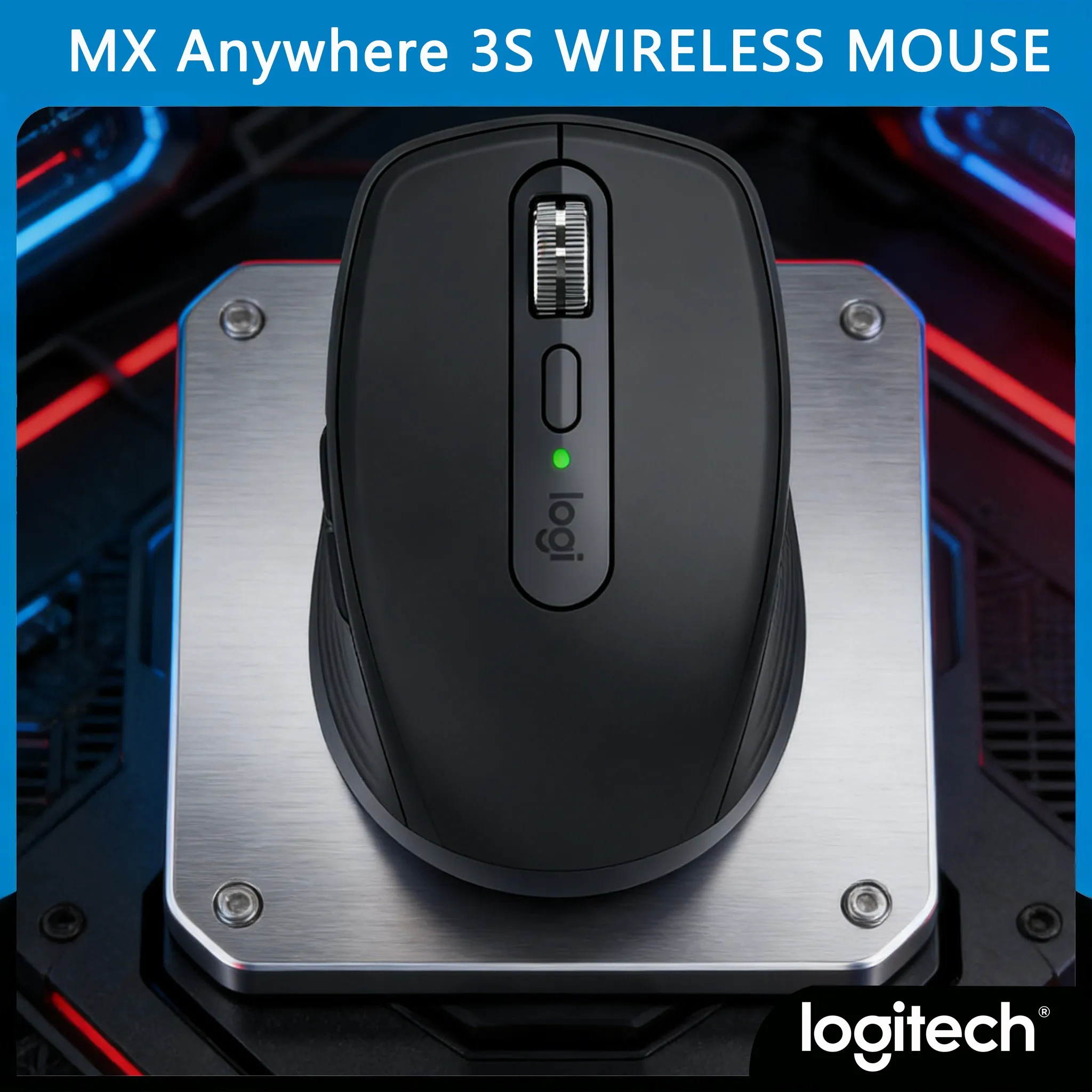 Logitech  MX Anywhere 3S /M650 Glass Tracking Mouse 8000DPI 99g Portable Compact Design