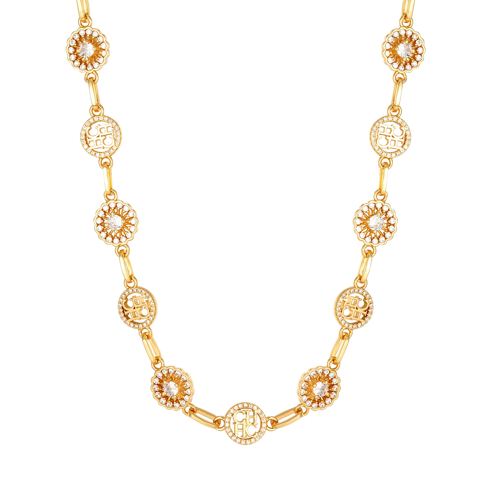 مجموعة قلادة وسوار هندسية CHHC 2026، مجوهرات بسيطة فريدة من نوعها، سلسلة أنيقة قابلة للتكديس، فكرة هدية للجنسين، شعار مخصص #2