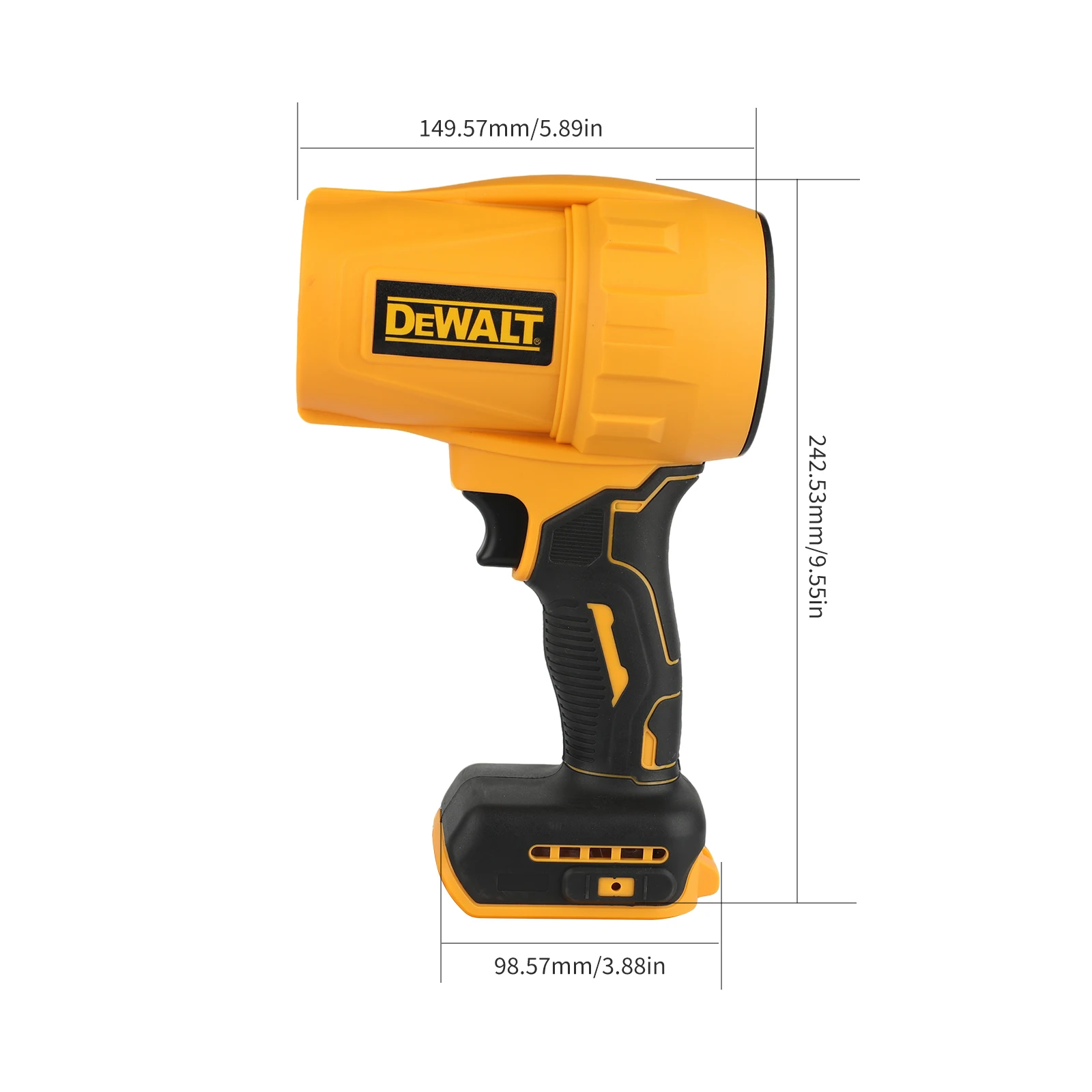 DEWALT electric cordless blade blower 20V battery vacuum cleaner, electric handheld garden cleaning blower.D317