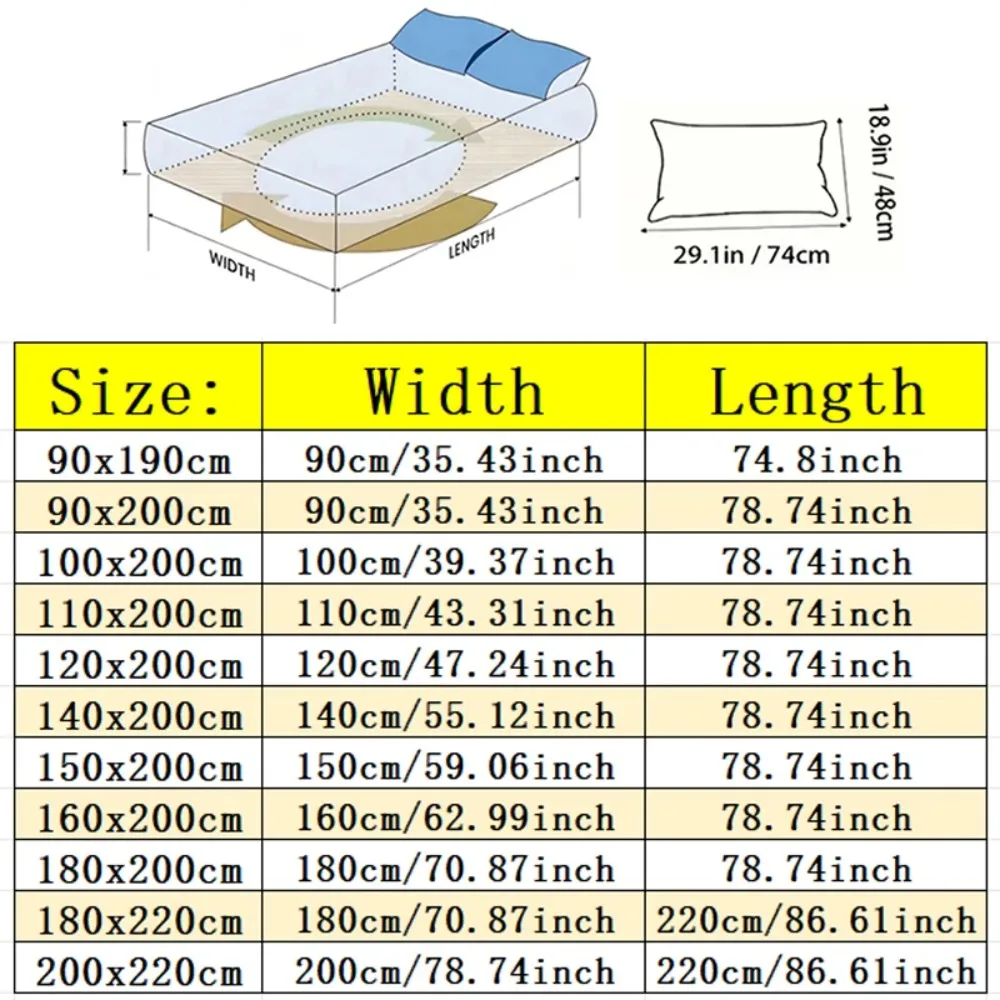Skin-friendly Bed Cover with Elastic Band, Mattress Cover Fitted Bed Sheet Anti-slip Adjustable Mattress Protector Fitted Sheet