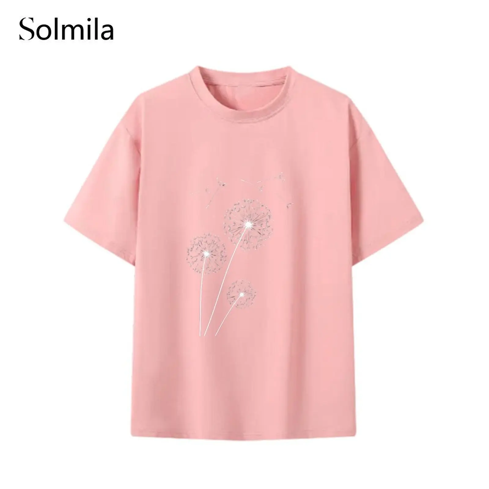 

Women Casual T Shirt Comfortable Short Sleeve Casual White Clubbing Apparel Daily Wear Home Wear Polyester Fabric