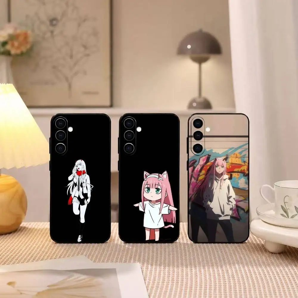 DARLING in the FRANXX 02  Phone Case For Samsung Galaxy A73,A72,A71,A70,A53,A52,A51,Others Soft Black Cover