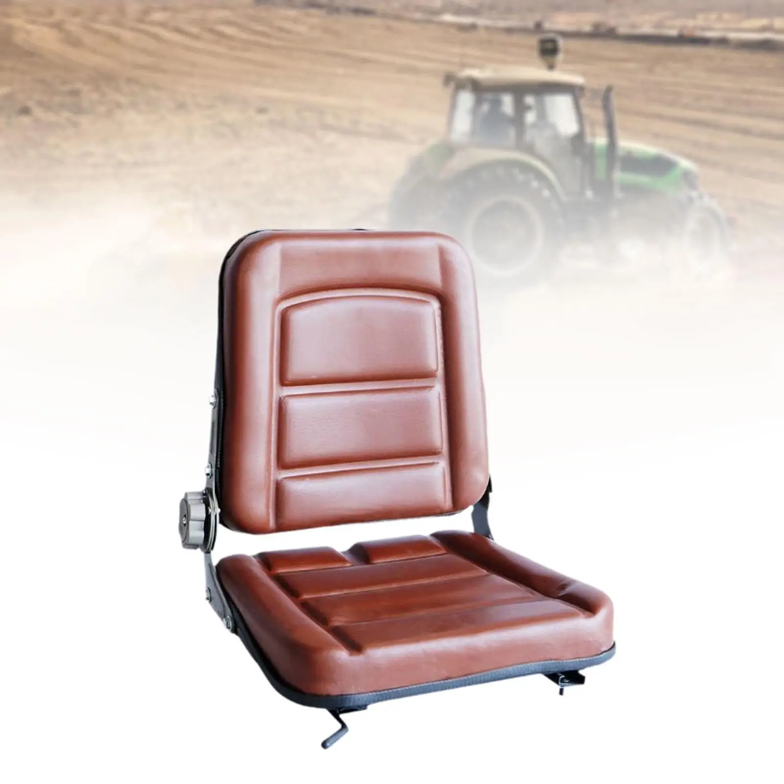 Universal Forklift Seat Comfortable Ergonomic Mower Seat Adjustable Angle Back for Tractor Telehandler Car Accessories