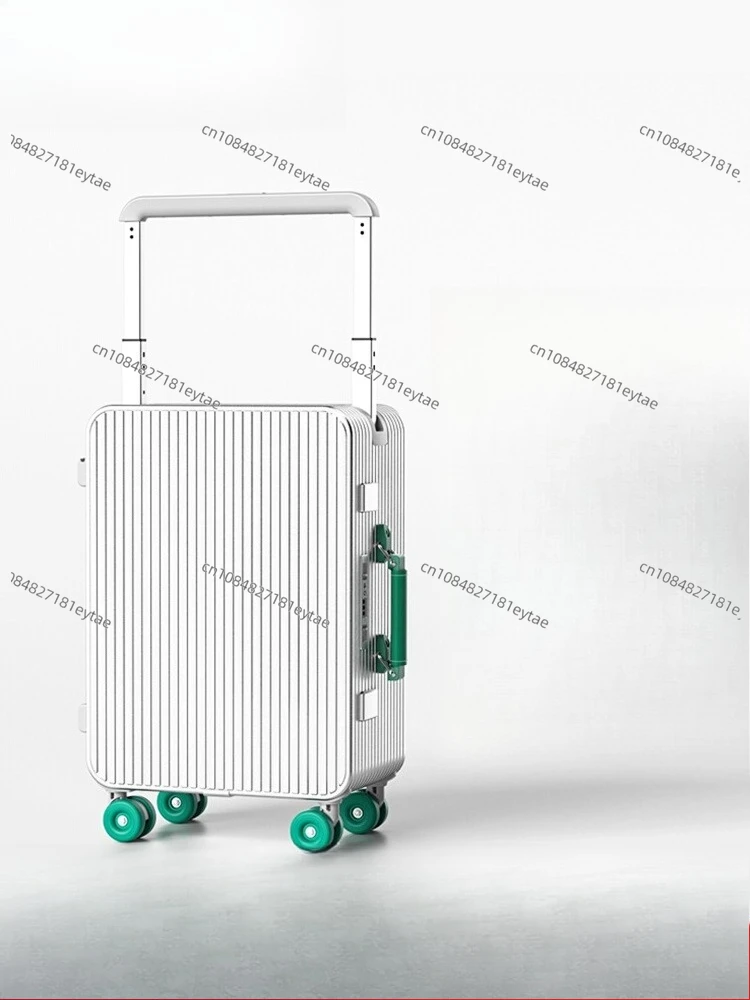 

All-aluminum magnesium alloy wide tie rod luggage 20 inches rugged, men's and women's travel boarding password box