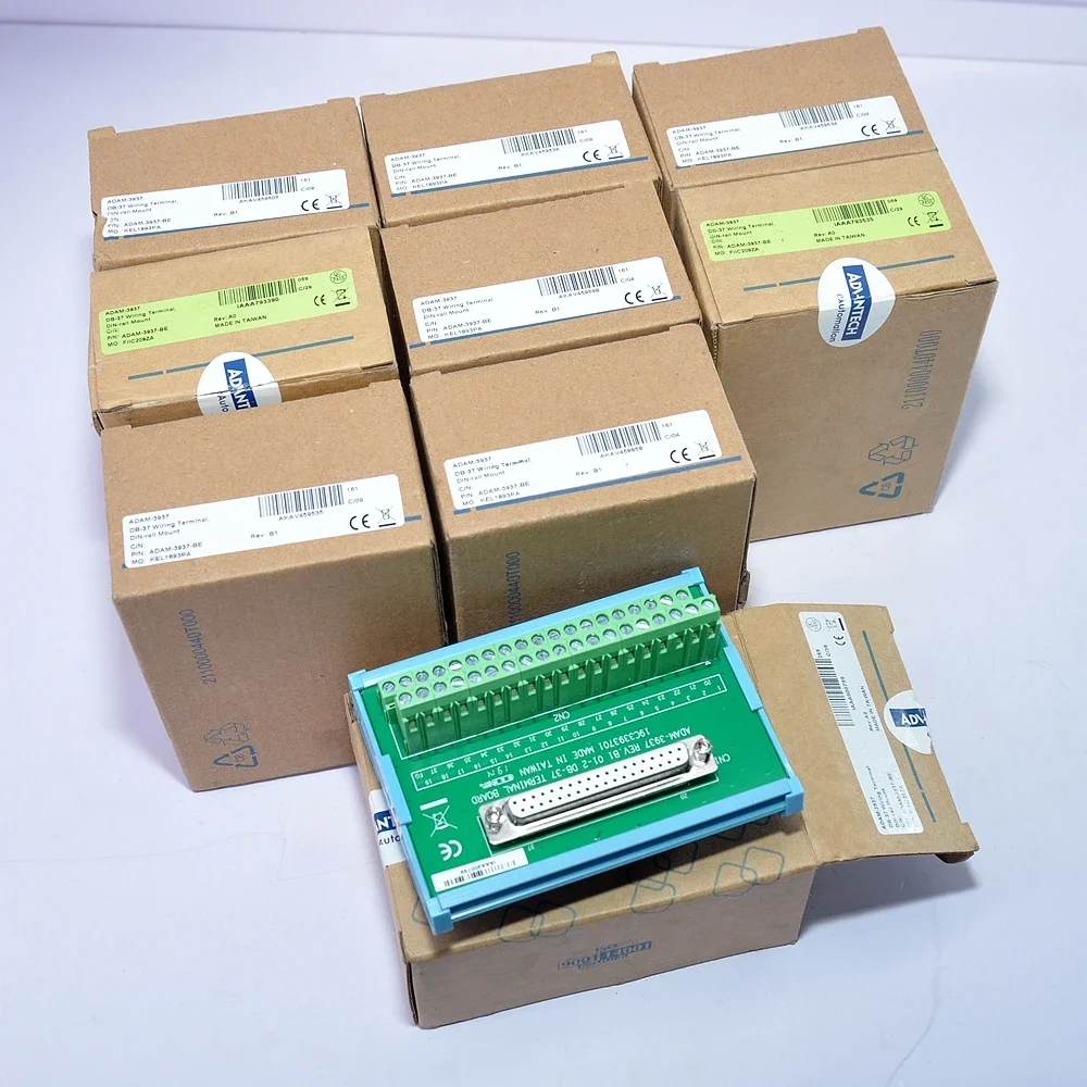 ADAM-3937 REV.B1 01-2 DB-37 DB38 Din Rail Wire Connector Terminal Blocks I/O Wiring Terminal Panel DAQ and Control