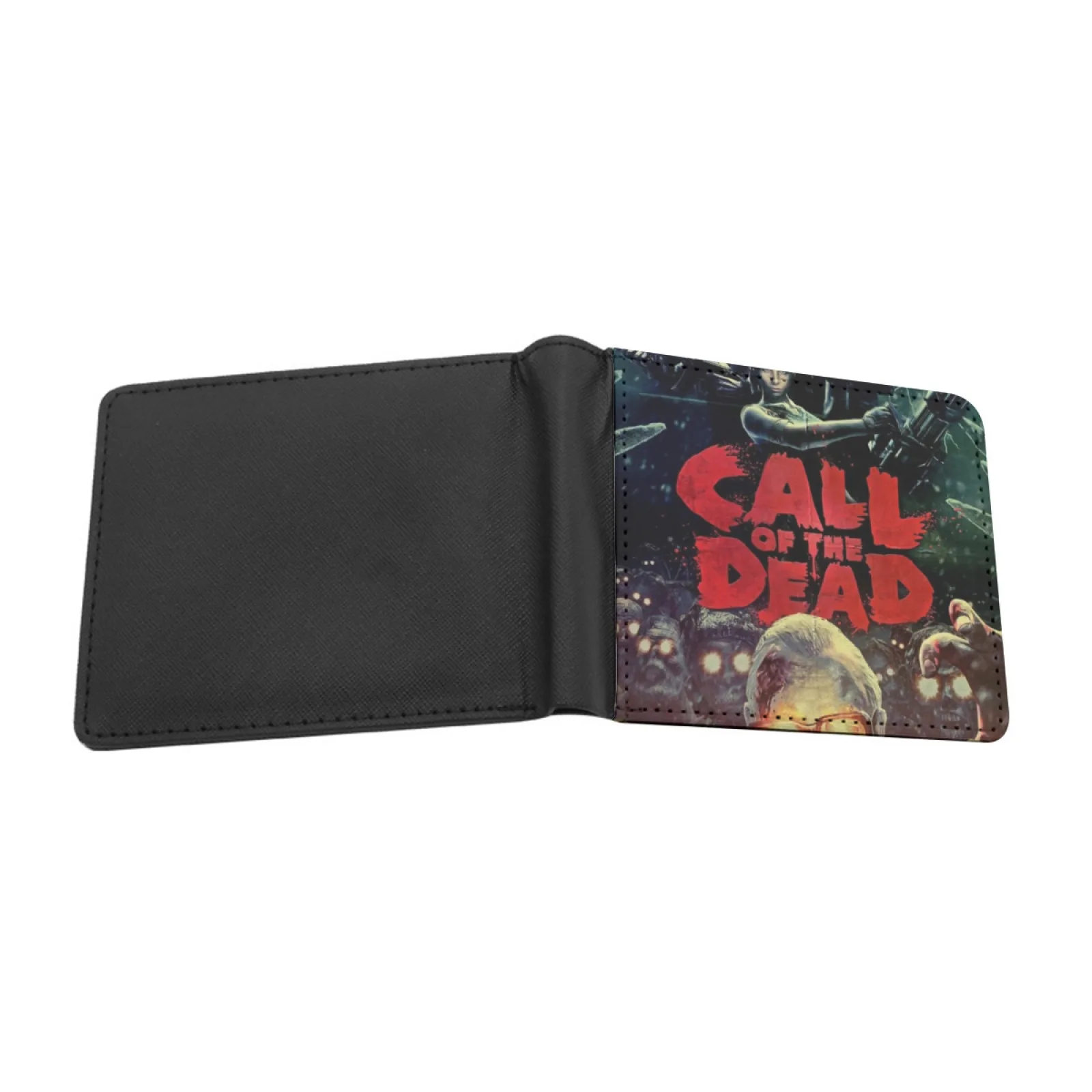 Call Of The Dead Men Wallets Card Man Wallet Short Purse Bi-Fold Personalized Purses Zombies Black Ops Black Ops 2 Black Ops 3