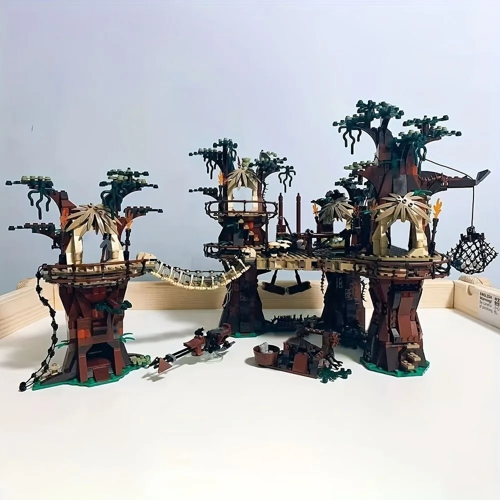 Nouveauté 2026 10236 1990 pièces Blocs de construction Village des Ewoks, Ornement de scène classique, Cadeau d'anniversaire exquis