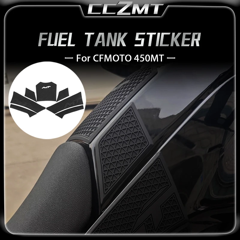 

Для CFMOTO 450MT 450 MT 450mt аксессуары для мотоциклов резиновое украшение топливного бака и защита толстый комплект наклеек на топливный бак