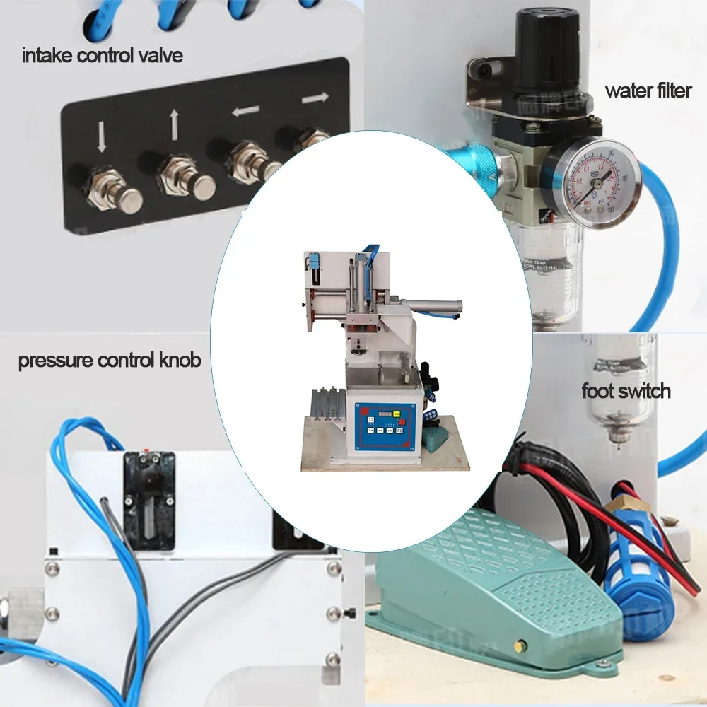 Small Ink Oil Cup Pad Printing Machine Automatic Pneumatic Pad Printer Desktop Insole Pad Printer Logo Printing Machine