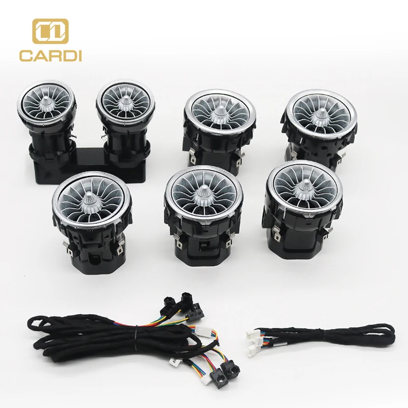 Hot selling：New Version LED Air Outlet Interior Lighting System for  C-Class W205 Front Car Light Accessories Inter