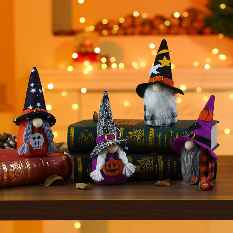 Creatieve dwerghanger Halloween decoraties voor slaapkamer woonkamer spookhuis feestaccessoire zachte knuffel knuffel
