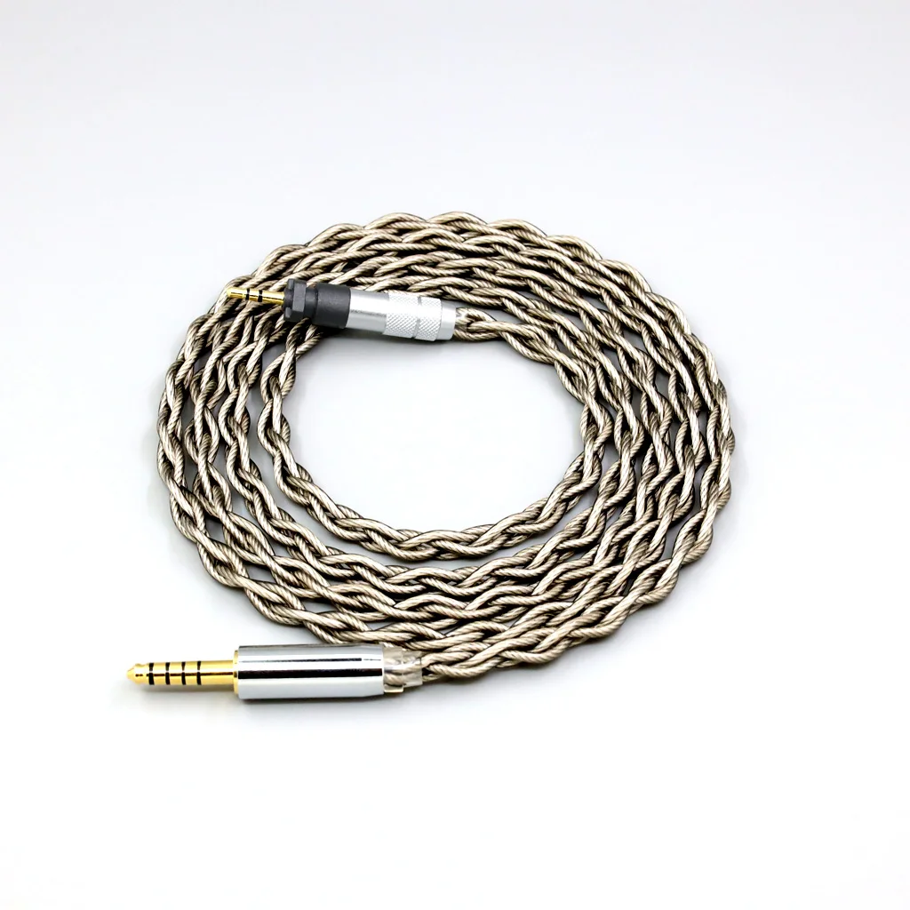 99% Pure Silver + Graphene Silver Plate Shield Earphone Cable For Shure SRH840 SRH940 SRH440 SRH750 Philips SHP9000 LN007967