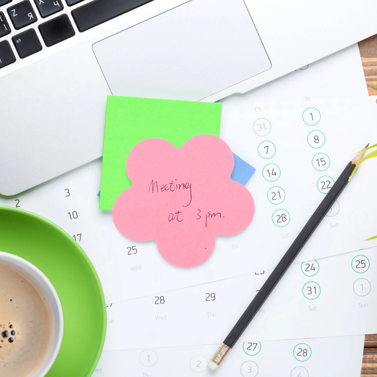 

16Pcs Colorful Plum Blossom Adhesive Memo Pads for Organizing Tasks At Office School Sticky Tabs