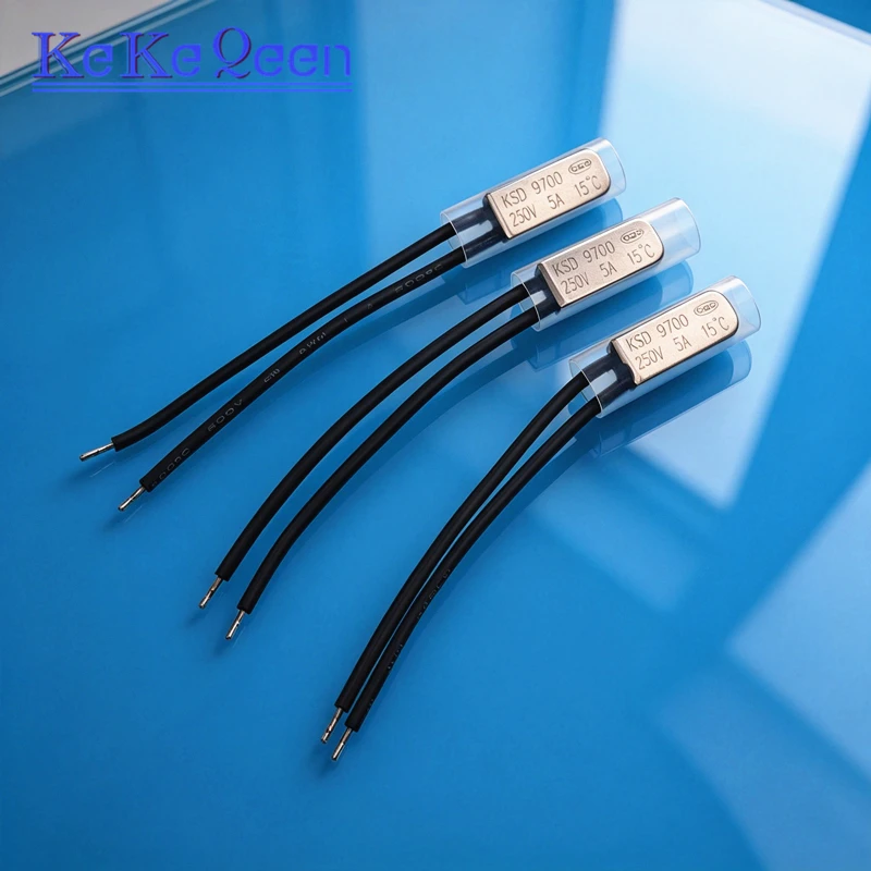 Original New KSD9700 5A Metal 15℃ 20℃ 25℃ 35℃140℃ 145℃ 150℃ 155℃ 250V Temperature Switch NC/NO Thermostat Thermal Prote