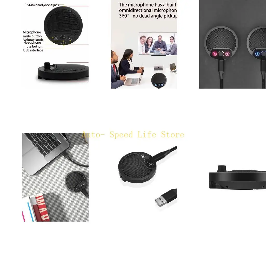 

02DA Портативный конденсаторный микрофон для домашней вечеринки, дня рождения для ноутбука, настольного смартфона