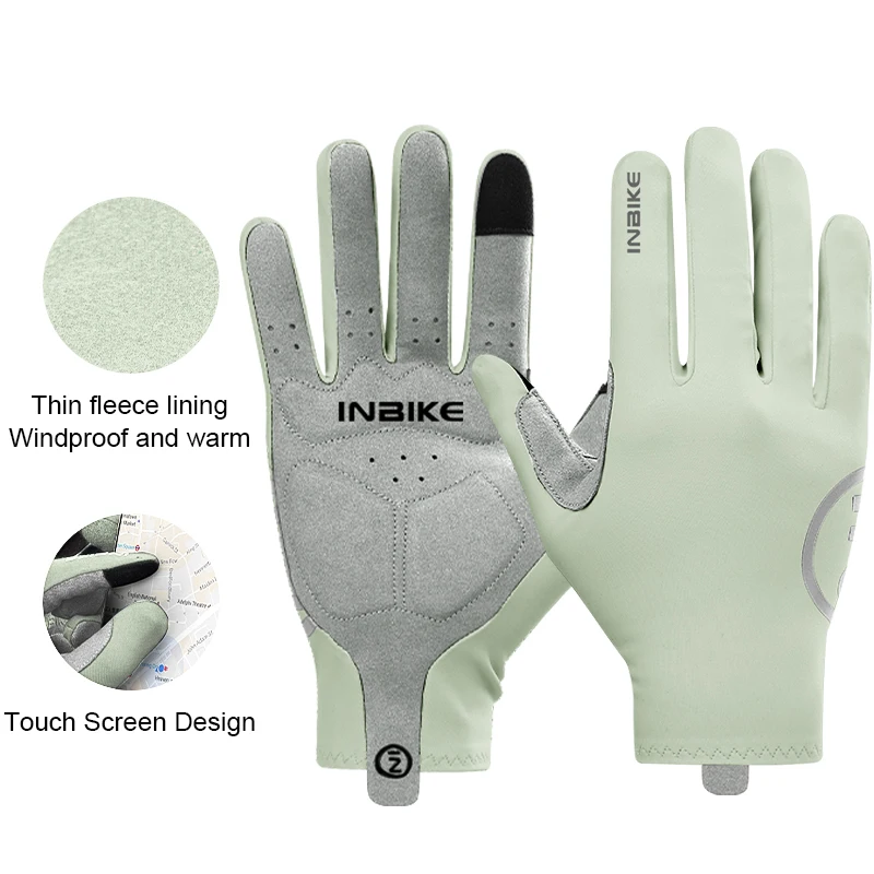 INBIKE Herbst Winter Thermische Fahrrad Handschuhe Touchscreen Männer Frauen MTB Rennrad Handschuhe Sport Fitness Outdoor Radfahren Handschuhe