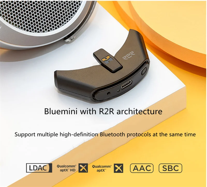 HIFIMAN Bluemini R2R BT 5.0 USB Tipo C módulo de fone de ouvido HIFI amplificador portátil de cauda pequena