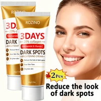 Crème éclaircissante pour les pores et les taches brunes en 3 jours, contenant du collagène, de la niacinamide et de la vitamine C, hydrate en profondeur, réduit l'apparence des taches brunes, resserre les pores, unifi 3