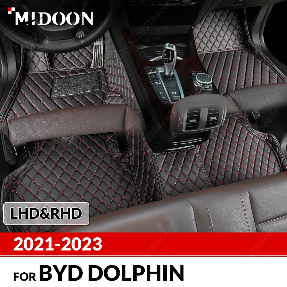 

Автомобильные коврики для BYD Dolphin 2021 2022 2023, индивидуальные автомобильные подкладки для ног, аксессуары для интерьера