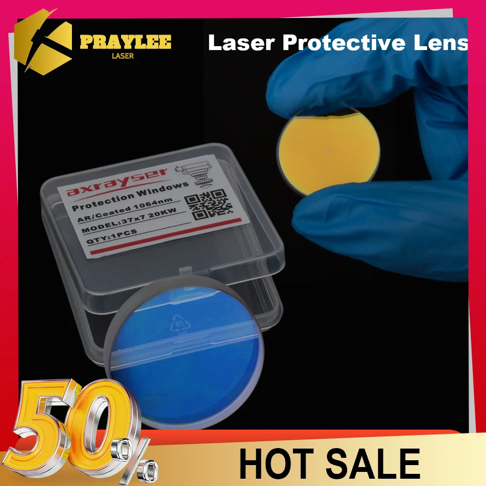 

Laser Protective Lens 18x2 27.9x4.1 30x5 Optical Protective Glass for Precitec Bodor Raytools Laser Cutting Head 1064 Lens