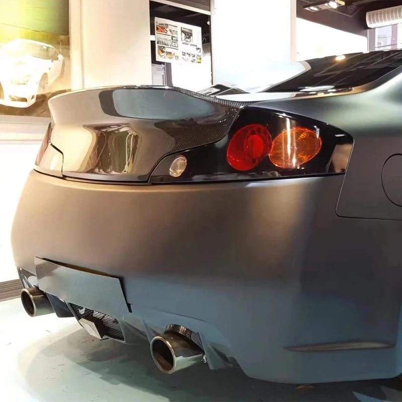 

For G35 Coupe Only 03-07 Carbon KZ Style Rear Ductail Trunk Boot Lid