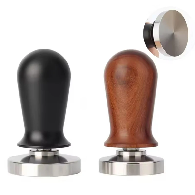 

Stainless Steel Coffee Tamper Base Flat Bottom 51/53/58mm Detachable Non-Slip Coffee Leveler for Powder Press Ideal for Cafe Use