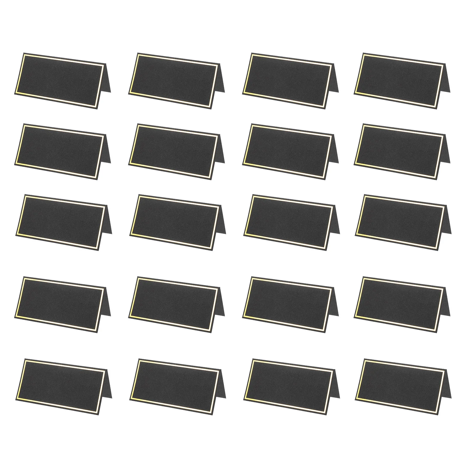 

50Pcs Blank Gold Foil Place Cards Wedding Banquet Reserved Signs Practical Table Cards Reserved Table Signs Party Prop
