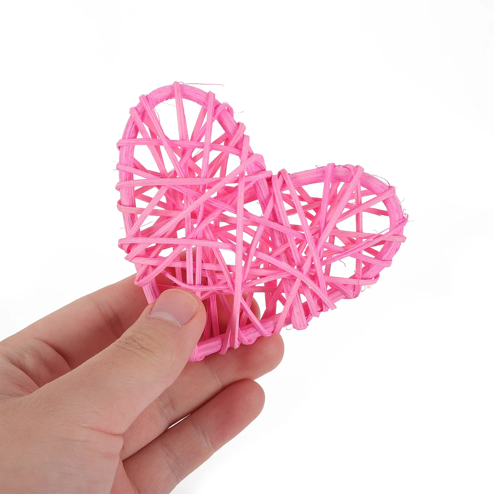 4 قطع من كرات الروطان على شكل قلب، معلقة بألوان زاهية رائعة لتخطيط المشهد الاحتفالي، دعامة التصوير الفوتوغرافي #6