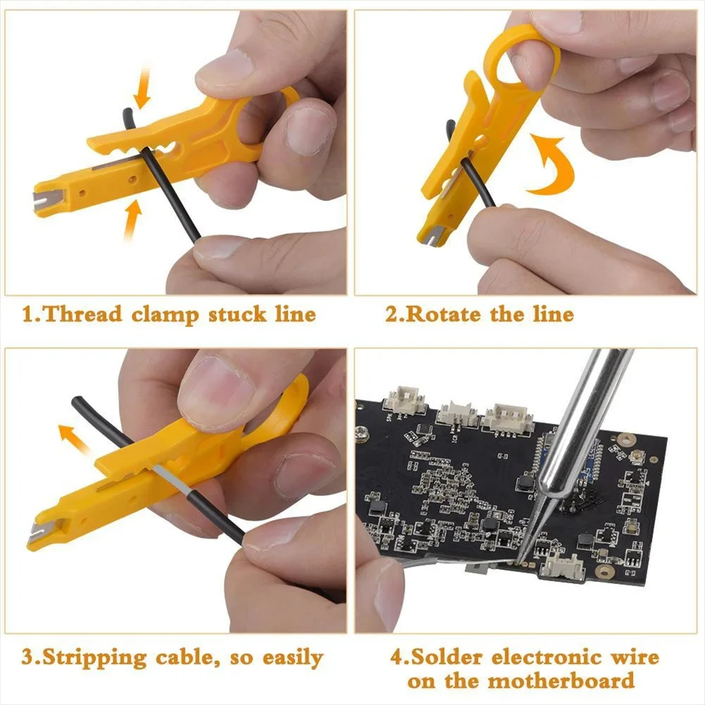 60W Soldering Iron Kit – Adjustable Temperature, 15-in-1 Set, EU Plug, DIY Repair Tools. 6