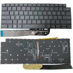 Laptop US Keyboard with Backlit Replacement for Dell Vostro 5310 5320 5410 5415 for Latitude 3320 3420 (Black)