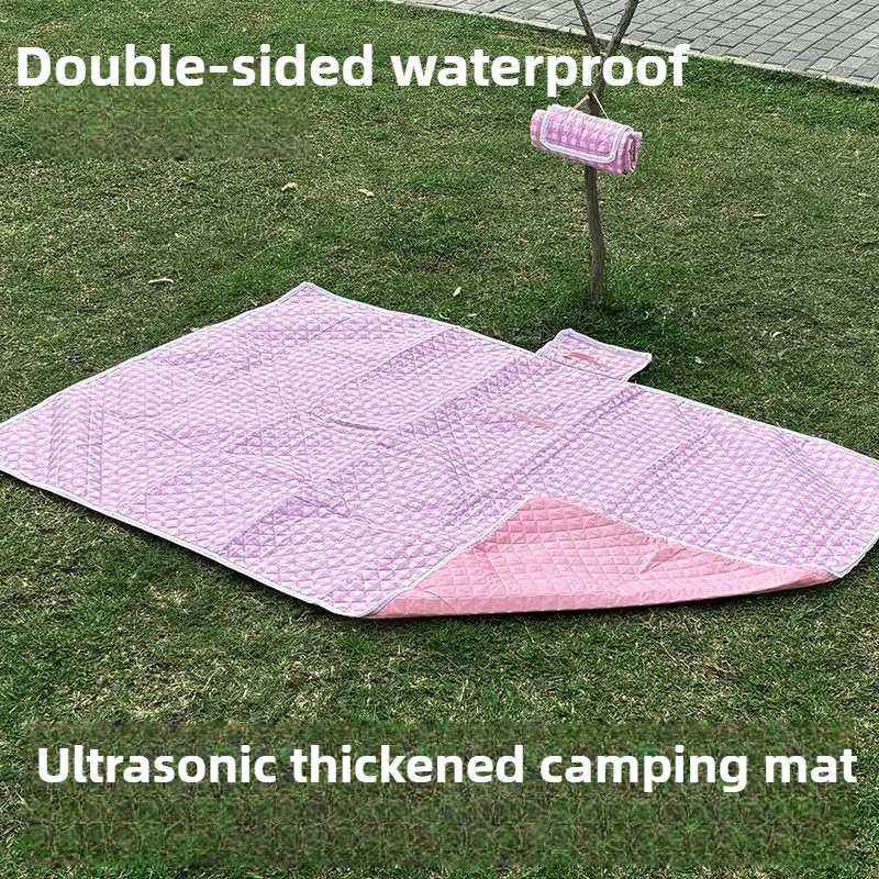 

Picnic Thicken Outdoor Mat Portable Folding Lightweight Waterproof Family Mat Tourist Nature Hike Mountaineering Camping Hiking