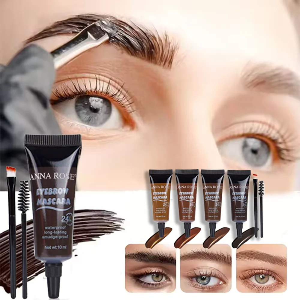 Wodoodporny krem do koloryzacji brwi, naturalny efekt 3D, długotrwały, nieblaknący, odporny na pot, kontrolujący wydzielanie sebum, łatwy w stylizacji, bezpieczny makijaż unisex.