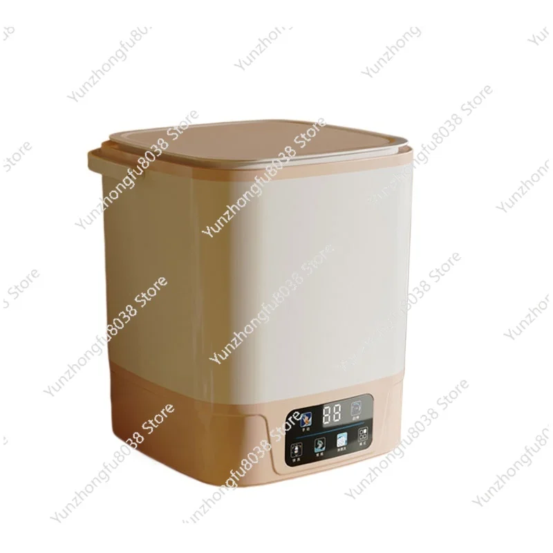 

10L Mini Automatic Washing Machine,Portable Home Dormitory Underwear Elution Washer,Bactericidal,Blue Light Health Wash,3 Speed