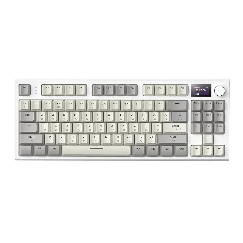 

K86 трехрежимная русская механическая клавиатура RGB с возможностью горячей замены, беспроводная Bluetooth, русская игровая клавиатура