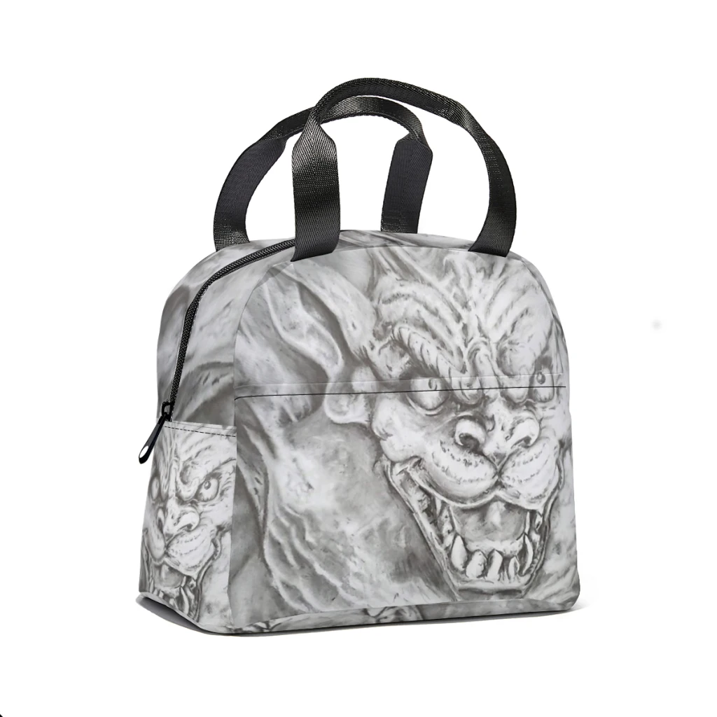 Volledige gargoyle lunchtas voor school Waterdichte picknick Thermische koeler Geïsoleerde lunchbox Dames Kinderen draagtassen